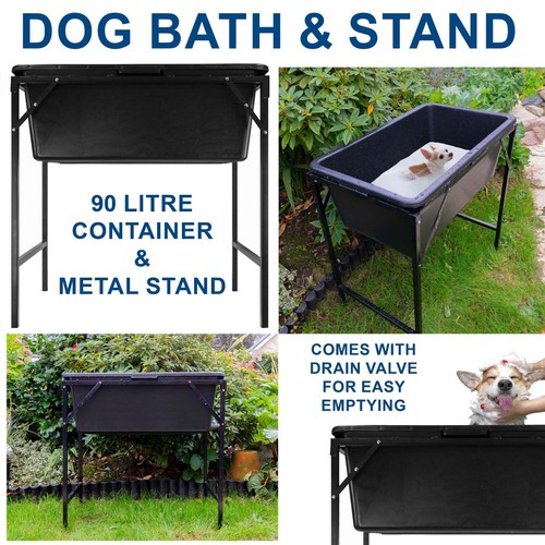 Metal outdoor garden pet bath - metal,