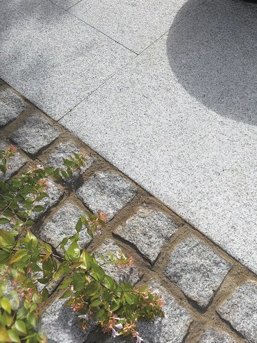 Grey silver granite flamed - granite,