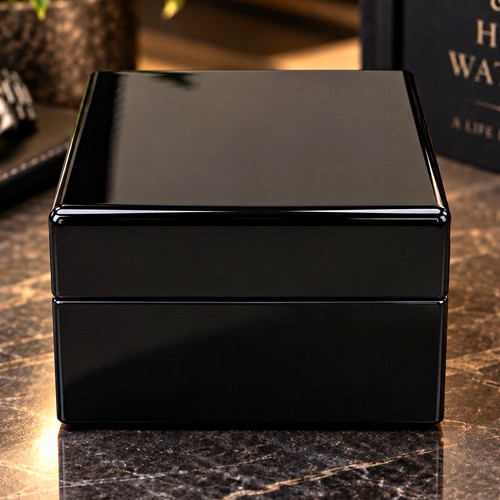 Single gloss black wooden - gloss,