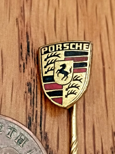 Vintage porsche rare enamel - vintage,