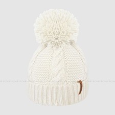 LADIES ROCKJOCK CABLE KNIT HAT WITH THERMAL INSULATION.