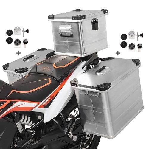 Alu pannier set - alu,
