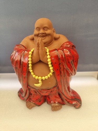 Laughing buddha statue 22cm - laughing, statue.