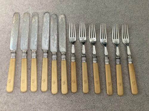 Antique cutlery knife and - antique,