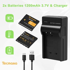 2Pack NP-BN1 NPBN1 Battery &