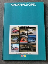Vauxhall Opel Range Brochure