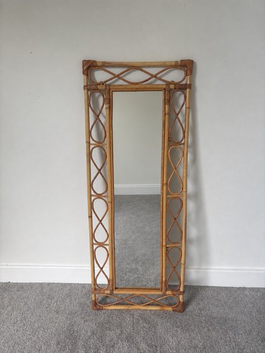 Vintage bamboo rattan wall - rattan,
