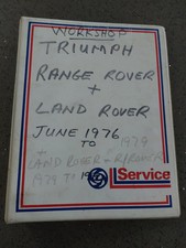 BRITISH LEYLAND SERVICE FLEET TECH BULLETINS - TRIUMPH, ROVER 1976 - 1984 VGC!