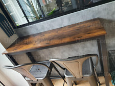 Industrial Bar Table Vintage Kitchen Breakfast Rustic Metal Narrow Tall Dining