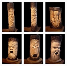 Wooden Carved Bird Box Nesting