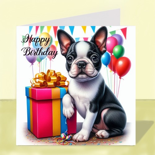 Boston terrier dog birthday - dog,