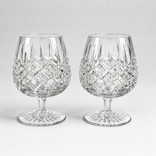 Pair stuart crystal brandy - crystal,