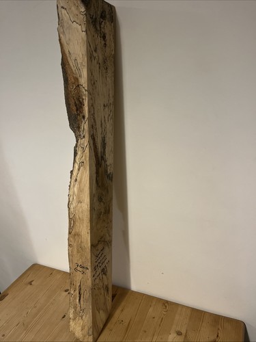 Waney edge spalted beech - waney,
