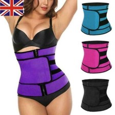 Women Waist Trainer Vest Gym Slimming Adjustable Sauna Sweat Belt Body Shaper UK