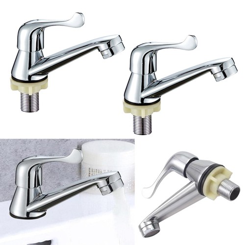 Pair chrome lever basin - 1, sink
