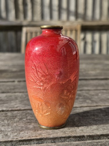 Japanese cloisonne vase - japanese,