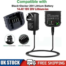 Lithium-Ion Battery Charger Replacement for Black & Decker LBXR20 14.4V 18V 20V