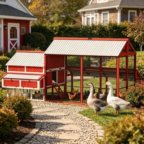 Large chicken walk - chicken, walk-in