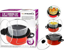 3in1 Non Stick Deep Fryer Pan