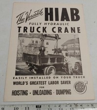 Vintage HIAB Truck Brochure