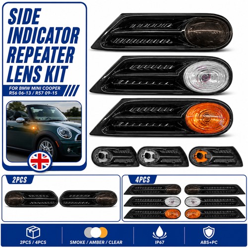 Clear side indicator lens - clear,