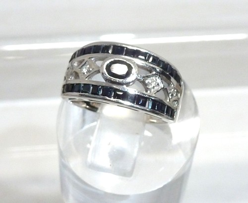 9ct white gold - black,
