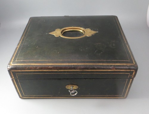 Antique leather bound - leather, portable