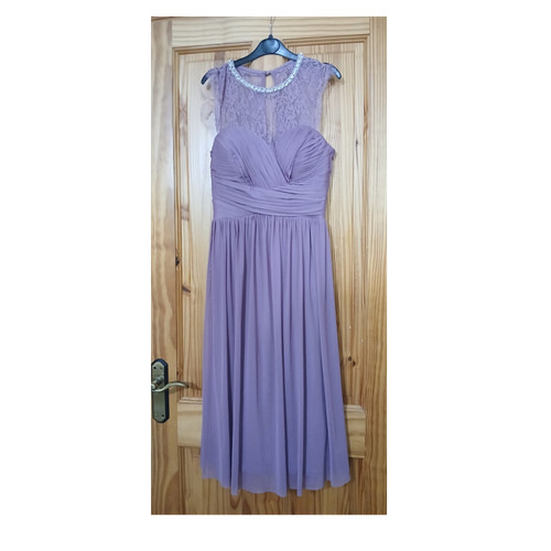 Lilac chiffon cap sleeve - chiffon,