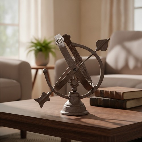 Cast iron armillary sphere - cast,