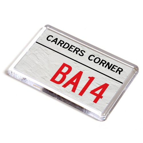 Fridge magnet carders corner - fridge,