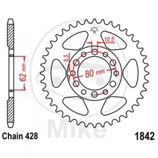 45 TOOTH CROWN 428 BLACK