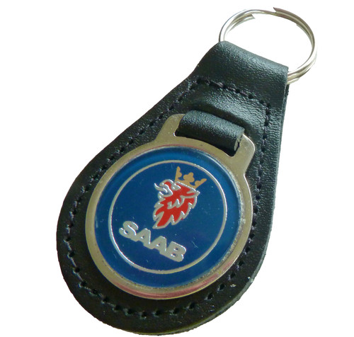 Saab black leather car - leather,