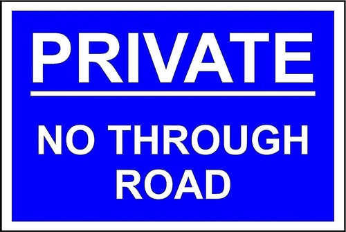 Private through road - ,