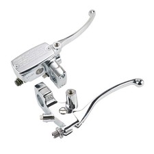 1" 25mm Motorcycle Handlebar Hydraulic Brake Clutch Lever Master Cylinder Set