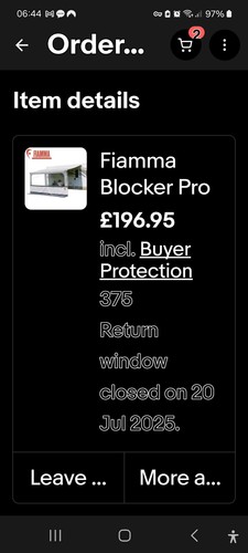 Fiamma blocker pro front - pro, panel