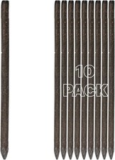 10 PACK Heavy-Duty Steel Road Form Line Pins & Concrete Forming Stakes