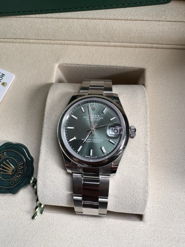 Rolex ladies datejust green - datejust,