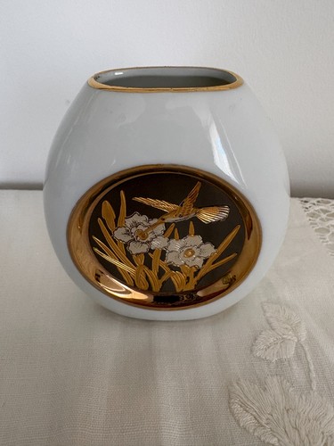 Art chokin vase hummingbird - of,