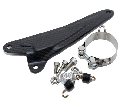 Carbon exhaust bracket