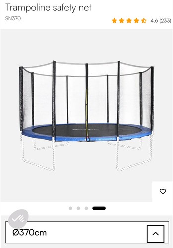 12ft 370cm trampoline - trampoline, net
