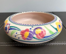 Poole Pottery Hand Painted Traditional Ware Bowl YO Pattern