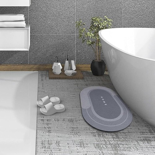 Modernized magic bathroom mat - bathroom,
