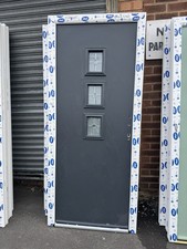 Brand New  Anthracite Grey Composite Door In white Frame 890 X 2060 Mm