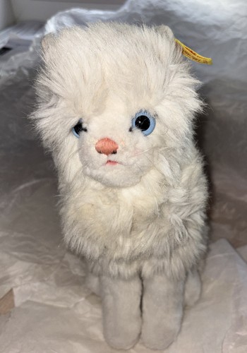 Vintage steiff white angora - -,