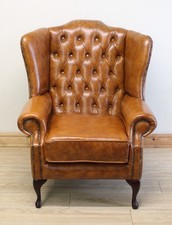 Queen Anne Chesterfield Tan