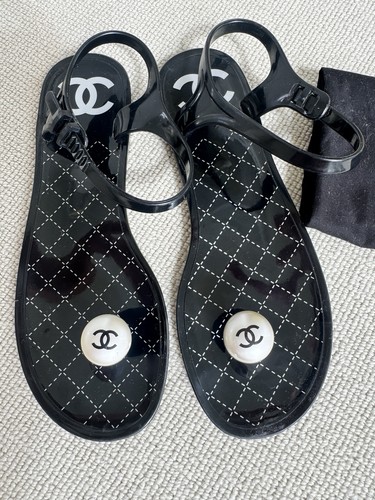 Chanel jelly sandals size 40 - jelly,