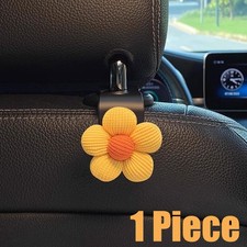 1pc Cute Flower Car Holder Hanger Seat Back Hook Headrest for Handbag Bag Coat