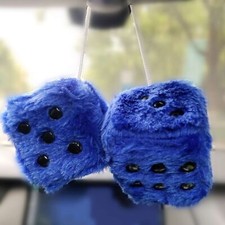 6cm Fuzzy Plush Dice Retro
