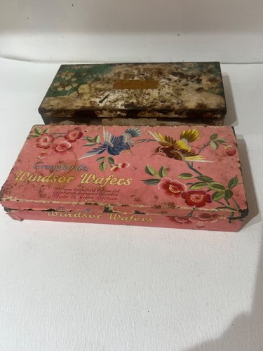 Rare vintage tins - x,
