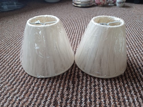 Pair cream clip candle - cream, clip-on